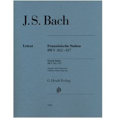 HENLE BACH French Suites Bwv 812-817 For Piano Solo Without Fingering Urtext Edition