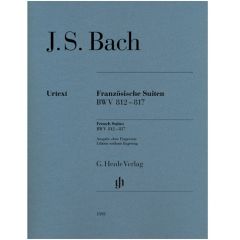 HENLE BACH French Suites Bwv 812-817 For Piano Solo Without Fingering Urtext Edition