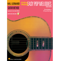 HAL LEONARD EVEN More Easy Pop Melodies Book 3 3rd Edition W/ Online Access Guitar Method