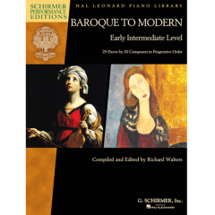 G SCHIRMER BAROQUE To Modern Early Intermediate Level Piano Solo Edited By R. Walters