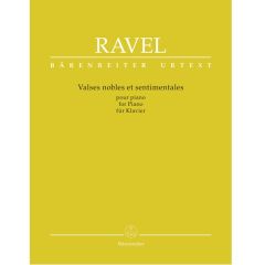BARENREITER RAVEL Valses Nobles Et Sentimentales For Piano