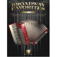 HAL LEONARD BROADWAY Favorites For Accordion 2nd Edition