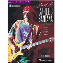 HAL LEONARD BEST Of Carlos Santana Guitar Signature Licks 2nd Edition W/ Audio Access