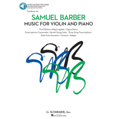 G SCHIRMER SAMUEL Barber Music For Violin & Piano W/ Audio Access