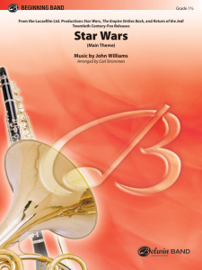 BELWIN STAR Wars Main Theme Concert Band Score & Parts By John Williams