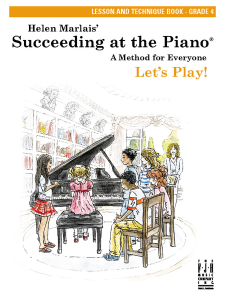 FJH MUSIC COMPANY SUCCEEDING At The Piano Lesson & Technicque Book Grade 4 (without Cd)