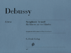 HENLE CLAUDE Debussy Symphonie In B Minor For Piano Four Hands