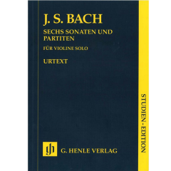 HENLE J S Bach Sechs Sonaten Und Partiten Fur Violine Solo Urtext Study Edition
