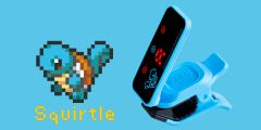 KORG PC2PZG Ptichclip 2 Pokemon Clip-on Tuner, Squirtle