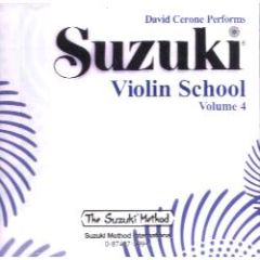 SUZUKI SUZUKI Violin School Volume 4 Cd Only Performed By David Cerone