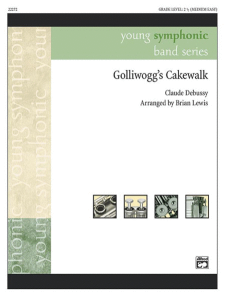 BELWIN GOLLIWOGG'S Cakewalk By Brian Lewis Young Symphonic