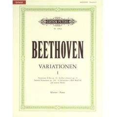 EDITION PETERS LUDWIG Van Beethoven Variationen Band 1 Fur Klavier Urtext
