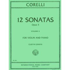 INTERNATIONAL MUSIC ARCANGELO Corelli 12 Sonatas Opus 5 Volume 1 For Violin & Piano