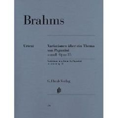 HENLE JOHANNES Brahms Paganini-variationen Opus 35 Urtext