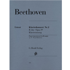 HENLE BEETHOVEN Piano Concerto No 2 In B Flat Major Op 19 Piano Reduction