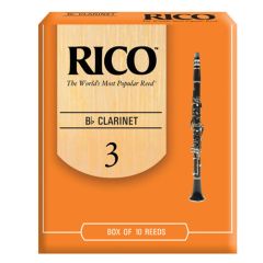 RICO B-FLAT Clarinet Reeds #3 - Individiual, Single Reeds