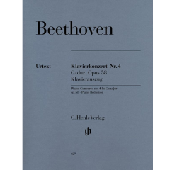 HENLE BEETHOVEN Piano Concerto No 4 In G Major Op 58 Piano Reduction Urtext