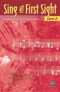 ALFRED SING At First Sight Level 2 Foundations In Choral Sight-singing