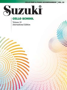 SUZUKI CELLO School Volume 10 Cello Part & Piano Accompaniment International Edition