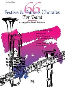 ALFRED 66 Festive & Famous Chorales For E Flat Baritone Saxophone