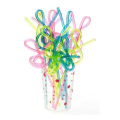 AIM GIFTS G-CLEF Plastic Straw (assorted Colors)