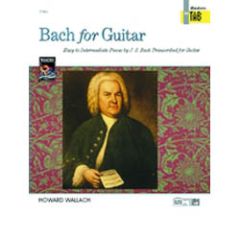 ALFRED BACH For Guitar Masters In Tab Series By Wallach