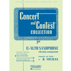 RUBANK CONCERT & Contest Collection For Alto Saxophone With Piano By H. Voxman