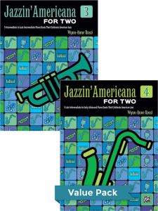ALFRED JAZZIN' Americana For Two Book 3-4 Composed By Wynn Rossi For Piano Duet