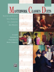 ALFRED MASTERWORK Classics Duets Level 4 A Graded Collection Of Teacher Student Duets
