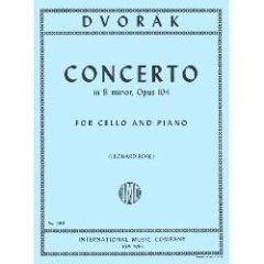 INTERNATIONAL MUSIC ANTONIN Dvorak Concerto In B Minor Opus 104 For Cello & Piano