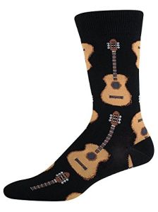 MUSIC TREASURES CO. MENS Acoustic Guitar Socks (mens Shoe Size 7-12)