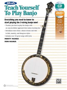 ALFRED TEACH Yourself To Play Banjo By Morty Manus & Ron Manus (book/cd/dvd)