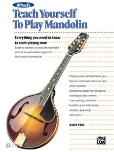 ALFRED TEACH Yourself To Play Mandolin By Dan Fox (book/cd/dvd)