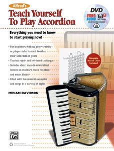 ALFRED TEACH Yourself To Play Accordion By Miriam Davidson (book/dvd/online Access)