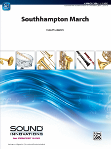 ALFRED SOUTHAMPTON March By Robert Sheldon Sound Innovations For Concert Band