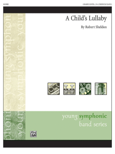 BELWIN A Child's Lullaby By Robert Sheldon Young Symphonic