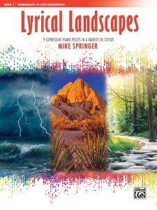 ALFRED LYRICAL Landscapes Book 3 By Mike Springer For Intermediate Piano Solo