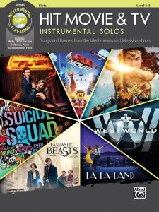 ALFRED HIT Movie & Tv Instrumental Solos Book & Cd For Flute