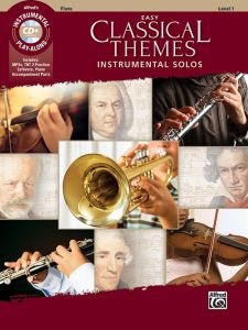 ALFRED EASY Classical Themes Instrumental Solos For Flute With Cd
