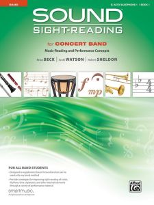 ALFRED SOUND Sight-reading For Concert Band Book 1 For E-flat Alto Saxophone