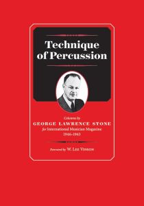 ALFRED GEORGE Lawrence Stone Technique Of Percussion For Percussion