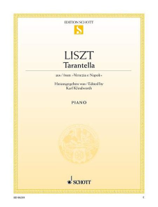 SCHOTT LISZT Tarantella For Piano Solo Arranged By Karl Klindworth