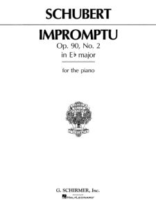 G SCHIRMER SCHUBERT Impromptu Op.90 No.2 In Eb Major For The Piano