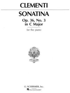 G SCHIRMER MUZIO Clementi Sonatina Opus 36 No 3 In G Major For Piano