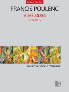 DURAND POULENC 50 Melodies For High Voice & Piano