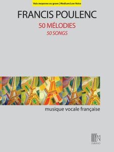 DURAND POULENC 50 Melodies For Medium/low Voice & Piano