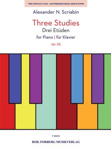 ROB FORBERG MUSIKVER THREE Studies For Piano Op65 For Piano Solo By Alexander Scriabin