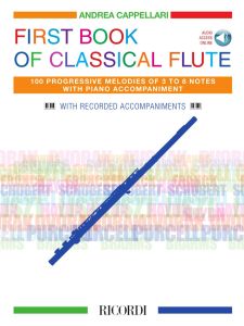 RICORDI ANDREA Cappellari First Book Of Classical Flute For Flute