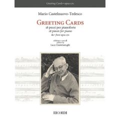 RICORDI MARIO Castelnuovo-tedesco Greeting Cards 18 Pieces For Piano Op.170