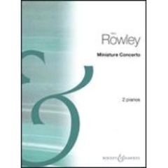 BOOSEY & HAWKES ALEC Rowley Miniature Concerto For Two Pianos